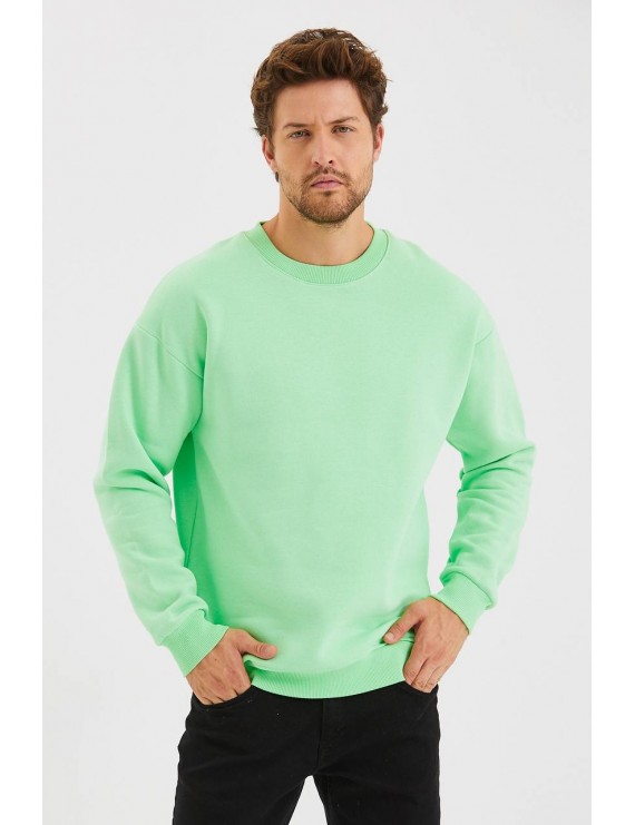 Bisiklet Yaka Basic Sweatshirt